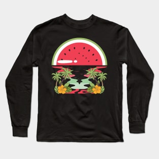 watermelon watermelon lover fruit summer fruit lover melon funny cute watermelons summer fruit watermelon day Long Sleeve T-Shirt